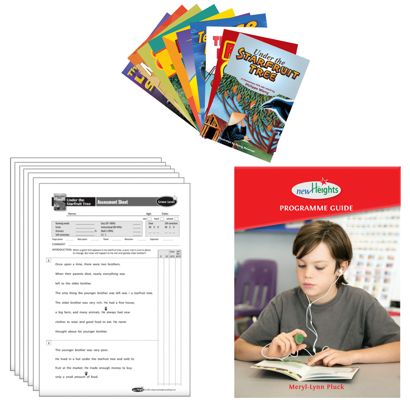 Reading Test Set - Levels 5-12yrs | 7 Physical Books + Instructions ...